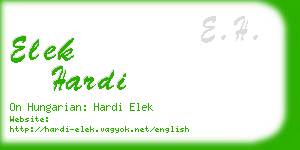 elek hardi business card